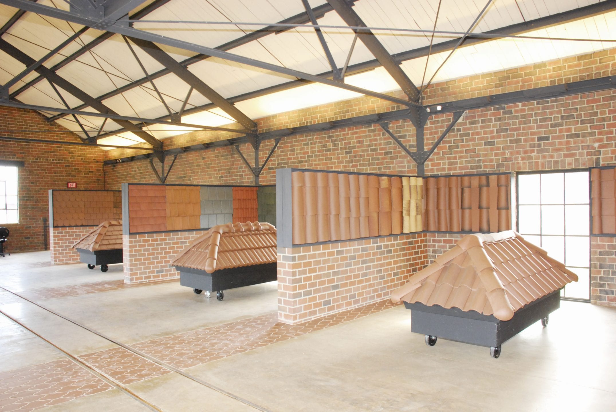 <p>The visitor solves unique design and construction problems alongside Ludowici experts. Ridge, rake, eave and field tiles are part of mockups. Each visitor will be greeted by a Ludowici expert at the main office, welcomed, and then accompanied to the Factory of Ideas.</p>