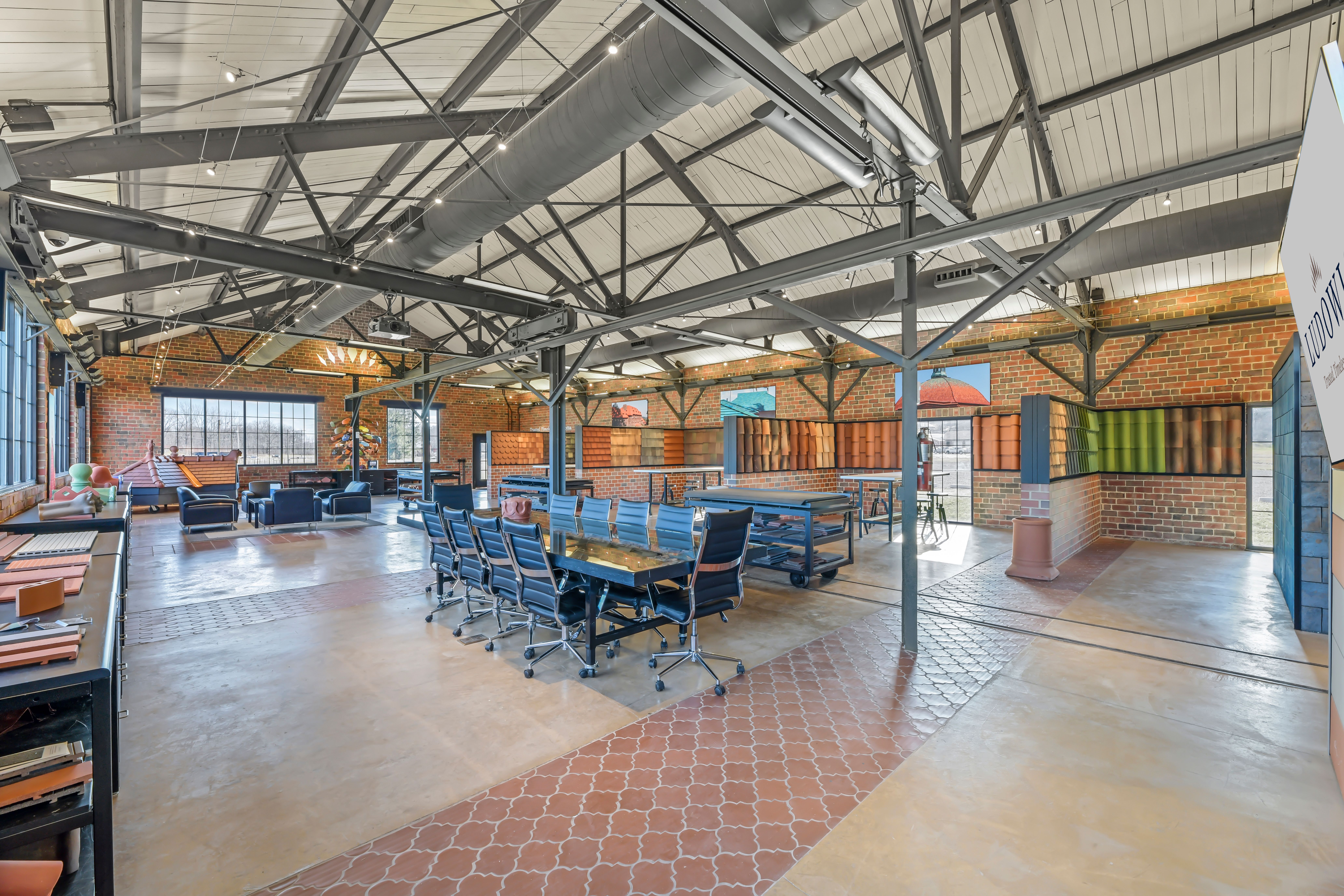 <p>The visitor solves unique design and construction problems alongside Ludowici experts. Ridge, rake, eave and field tiles are part of mockups. Each visitor will be greeted by a Ludowici expert at the main office, welcomed, and then accompanied to the Factory of Ideas.</p>